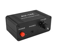 Agwuoetr AU-10X NE5532 Audio Signal Preamplifier Headphone Pre AMP Board Gain 20Db 3.5MM Volume Control Tone DC 12V