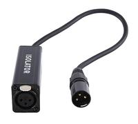 Agwuoetr Audio Cable Isolator Noise Ground Loop Audio Isolator Current Sound Eliminates Noise Isolator XLR Eliminates, Female to Male