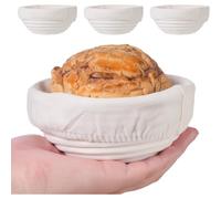 Agwuoetr Banneton Bread Proofing Basket Banneton Bread Proofing Basket Set of 4 5 Inch Mini Sourdough Baskets with Cloth Liners