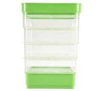 Agwuoetr Bean Seed Germination Kit, Micro-Green Plant Growing Tray, Drain Tray, Four-Tier Stackable Sprout Growing Kit Easy Install Easy to Use
