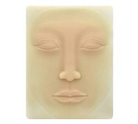 Agwuoetr Beginner 3D Silicone Permanent Makeup Tattoo Training Practice Fake Skin Blank for Microblading Face