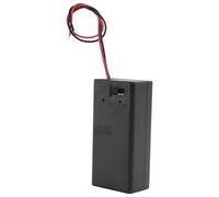 Agwuoetr Black Plastic Storage Pair -9V Batteries Switch Battery Holder Case Box