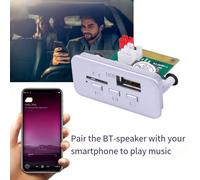 Agwuoetr Bluetooth 5.0 MP3 WMA APE Decoding Board Car Audio USB TF FM Radio Handsfree Module MP3 Player for Speaker 12V