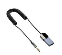 Agwuoetr Bluetooth Aux Adapter USB To 3.5Mm Audio Aux Adapter Car Bluetooth Receiver Bluetooth 5.0 HD Call AUX Adapter