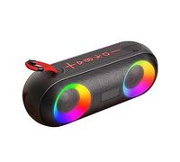 Agwuoetr Bluetooth Speaker Subwoofer Sound Box with Waterproof LED Light Function Portable Plastic for Office Outdoor Home Player