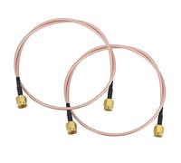 Agwuoetr Cable SMA Male WiFi Cable Antenna 50 CM Coaxial Cable SMA Male to SMA Male Coaxial Connector SMA Male RG316 SMA Male