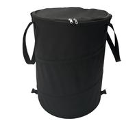 Agwuoetr Camping Trash Can Foldable Portable Outdoor Garbage Bin Camping Supplies Garden Storage Bag Easy Install Easy to Use Black