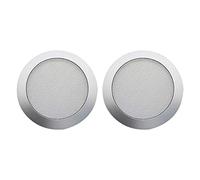 Agwuoetr Ceiling Speaker Grille, 4-Inch Ceiling Embedded Audio Speaker Grille(Silver)