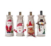 Agwuoetr Christmas Wine Bottle Cap Gift Bag Santa Hat Wedding Anniversary Holiday Christmas Wine Bottle Bag Easy Install Easy to Use