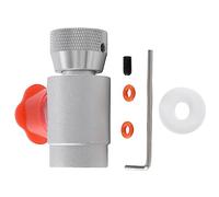 Agwuoetr CO2 Gas Filling Refil Adapter Connector W21.8-14 for Soda Maker Tank Silver Tools Accessories Replacement