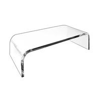 Agwuoetr Computer Monitor Heightening Rack Acrylic U-Shaped Display Rack Desk Rack Laptop Rack for Office Home Desktop Transparent