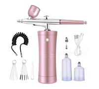Agwuoetr Cordless Mini Airbrush with Compressor Set with 0.3mm Nozzle Makeup Oxygen Machine B 1Set
