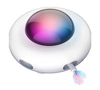 Agwuoetr Cute Toy Smart Teaser UFO Pet Turntable Catching Training Toys USB Charging Interactive AUTO Pet Toy