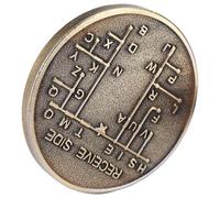 Agwuoetr CW Morse Code Commemorative Coins CW Training Coin Morse Code Training Coin for Novice Radio Enthusiasts