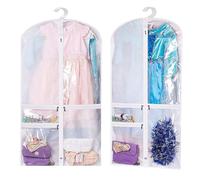 Agwuoetr Dance Costume Garment Bag,50 Inch Garment Bag for Dance Competitions, Kids Hanging Clothes Cover for Closet
