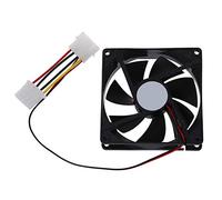 Agwuoetr DC 12V 4 Pin Black Plastic PC Cooling Fan 90mm x 90mm x 25mm