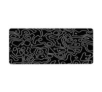 Agwuoetr Desk Mat,Topographic Contour Extended Big Mouse Pad Computer Keyboard Mouse Mat with Non-Slip Base (31.5x11.8 In) D Easy Install Easy to Use