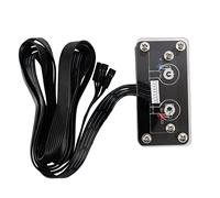 Agwuoetr Desktop Computer Switch External Power Switch Power Button+Restart Button PC Case Power Supply Button