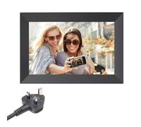 Agwuoetr Digital Picture Frame 10.1 Inch 32GB WiFi Photo Frame IPS Touch-Screen Rotation Photo Sharing Via APP Easy Install Easy to Use A UK Plug