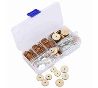 Agwuoetr Doll Joints, 50 Sets Movable Joints Pin, 0.5-0.8in Doll Making Cotter with Storage Box for DIY Craft Teddy Bear