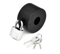 Agwuoetr Door Handle Lock, Door Knob Lock Out Device, Disable The Doorknob/Faucet/Valve, Door Knob Child (with Padlock) Easy to Use