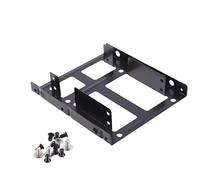 Agwuoetr Double Layer SSD Metal Frame 2.5 To 3.5 Internal Mounting Computer SSD Hard Drive Dual Desktop Converter Adapter Bracket