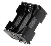 Agwuoetr Double Side Spring 6 x 1.5 V AA Battery Holder Case Box Black