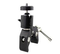 Agwuoetr DSLR Ball Head Shoe Mount Camera Ball Mount Clamp 1/4 inch -20 Tripod Head Hot Shoe Adapter and Cool Super Clamp
