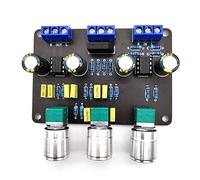 Agwuoetr Dual NE5532 Tone Stereo Preamplifier Board Audio HiFi Amprifier Equalizer Preamp Treble Bass Tone Control Pre Amplifier
