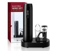 Agwuoetr Electric Wine Opener Set with Charging Base Automatic Corkscrew Fit for Kitchen