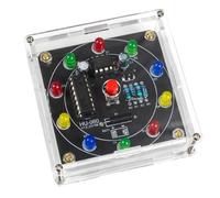 Agwuoetr Electronic Lucky Wheel DIY Kit Shake LED Lottery Wheel Beginner's Fun PCB Production Kit