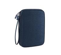 Agwuoetr Electronics Organizer Travel, Travel Cord Organizer Case, Compact Electronics Spare Parts Parts Bag - Navy Blue