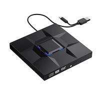 Agwuoetr External CD and DVD Player Game Burner DVD External USB 3.0 Type C CD Writer Reader for PC Laptop Desktop