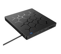 Agwuoetr External CD/DVD Drive USB 3.0 Type-C with SD/TF & USB3.0 Optical Drives for PC Laptop