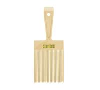 Agwuoetr Flat Top Guide Comb with Liquid Bubble Level Flattop Hair Flattopper Beige