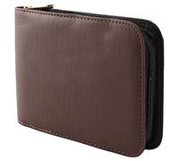Agwuoetr Fountain Pen Roller Brown Leather Binder Case Holder Stationery for 12 Pens