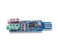 Agwuoetr Free driver USB Sound Card CM108 USB Sound Card Chip Blue