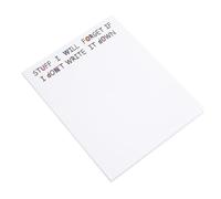 Agwuoetr Funny Sticky Note, to Do List Notepad Funny Stationery, Office Supplies, Notebook Labels, Desk Sticky Note 50 Pages Easy to Use,A