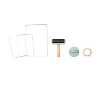 Agwuoetr Gel Printing Plate Kit - 5x7" & 8x10" Reusable Gelli Plates for Monoprinting, Eco-Friendly,Easy to Clean Art Printmaking