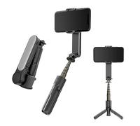 Agwuoetr Gimbal Stabilizer Aluminum Alloy with Fill Light Selfie Stick Foldable Wireless Tripod Wireless Bluetooth for IOS Android