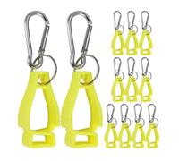Agwuoetr Glove Clips for Work Glove Holders Glove Belt Clip with Metal Carabiners for Construction Worker Guard Labor(Yellow)
