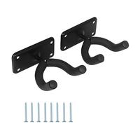 Agwuoetr Guitar Iron Hook Square Groove Wall Display Rack Guitar Replacement Parts Accessories Metal Hanger Musical Instrument Hanger Rack 2 Pack