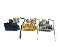 Agwuoetr Guitar Parts Tremolo Bridge Tremolo Electric Guitar Bridge Steel Saddle Chrome Single Rocker Gold Silver Black