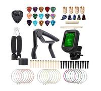 Agwuoetr Guitar Repair And Care Tool Set String Changing Tool Tuner Capo Three-In-One Winding String Easy To Use