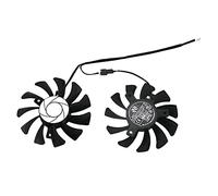 Agwuoetr HA8010H12F-Z 75MM 2Pin GTX1050Ti GPU Cooler DUAL Fan for GTX 1050Ti GTX-1050-Ti-4GT-OC(2Pcs)