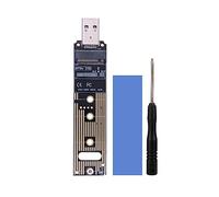 Agwuoetr Heat Dissipation Silicone Patch Expansion Card Accessories M.2 Solid-State Drive NVME Protocol to USB3.1 Adapter Card SSD Solid-State Drive to TYPE-C In-Line Expansion Card