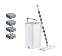 Agwuoetr Lazy Floor Mop Flat Mop -Washing Mopping Artifact with Bucket Household Mops