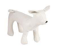Agwuoetr Leather Dog Mannequins Standing Position Dog Models Toys Pet Animal Shop Display Mannequin White S