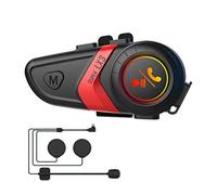 Agwuoetr LX3 Helmet Bluetooth Headset 1200MAH Motorcycle BT5.0 Wireless Hands-Free Call Stereo Anti-Jamming Waterproof Headset-A