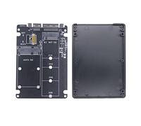 Agwuoetr M.2 NGFF MSATA SSD to SATA 3.0 Adapter Card 2 in 1 Converter Card M.2 SSD Adapter Card External Hard Drive Enclosure